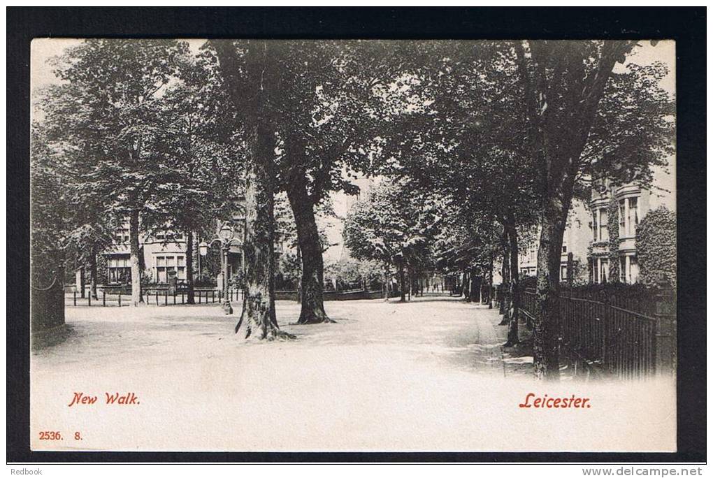 RB 872 - Early Postcard - New Walk Leicsester Leicestershire - Leicester