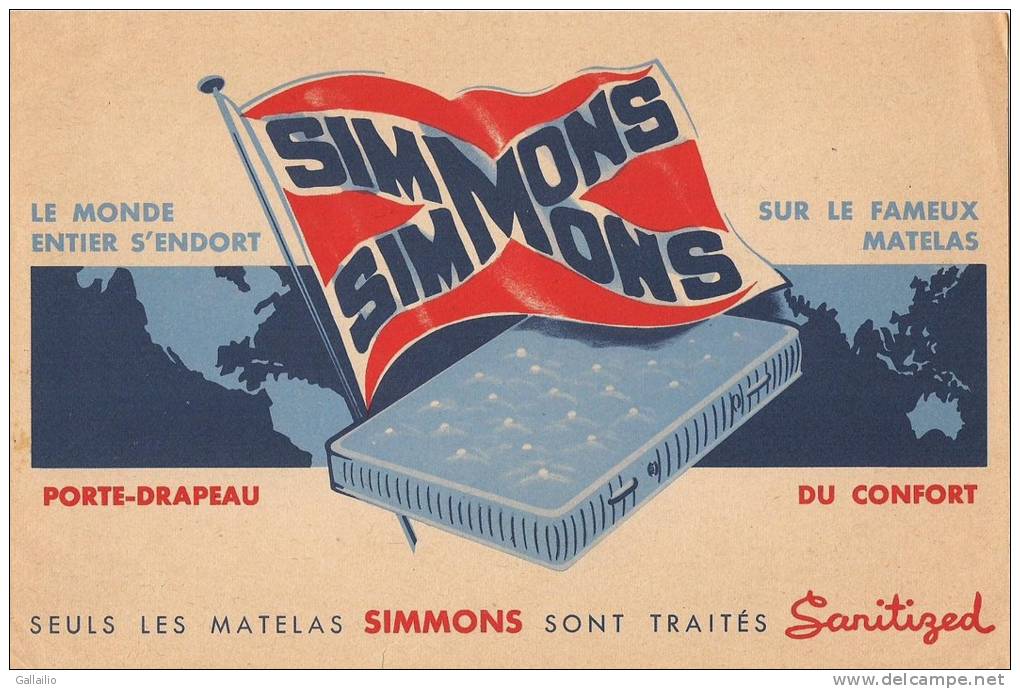 LE MONDE ENTIER S'ENDORT SUR LE FAMEUX MATELAS SIMMONS - Autres & Non Classés