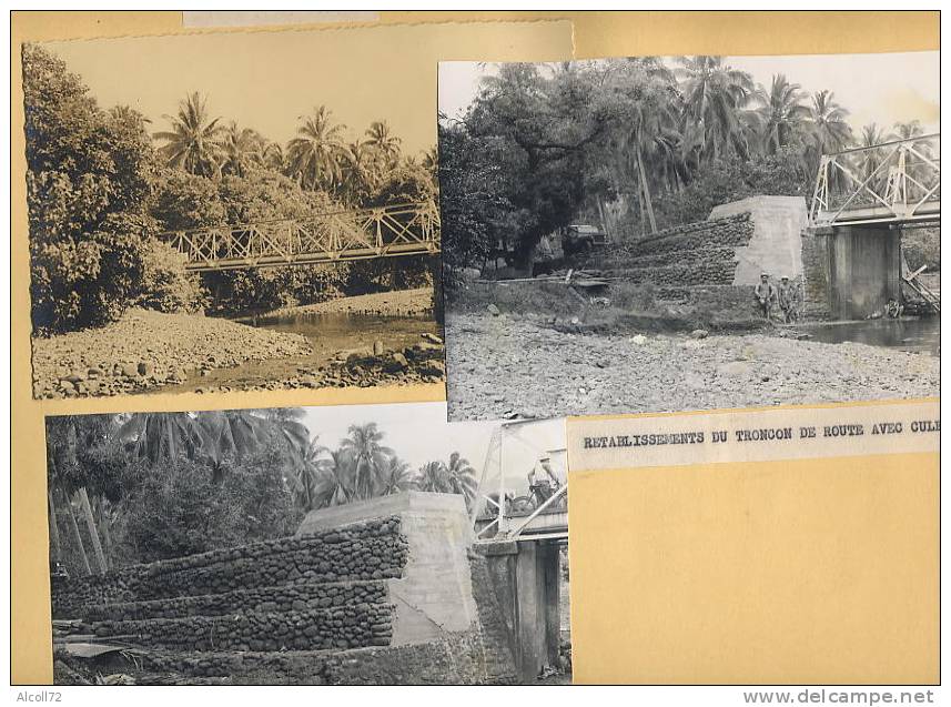 album  60 Photos : TAHITI - travaux des Ponts, Maisons, Collège, institut recherche,routes,bulldozer de 1949 à 1951 , ca