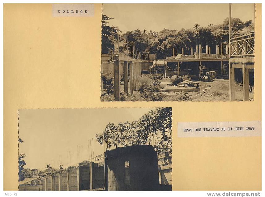 album  60 Photos : TAHITI - travaux des Ponts, Maisons, Collège, institut recherche,routes,bulldozer de 1949 à 1951 , ca