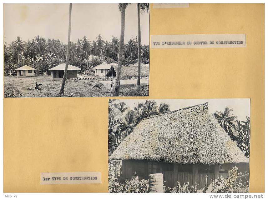 album  60 Photos : TAHITI - travaux des Ponts, Maisons, Collège, institut recherche,routes,bulldozer de 1949 à 1951 , ca