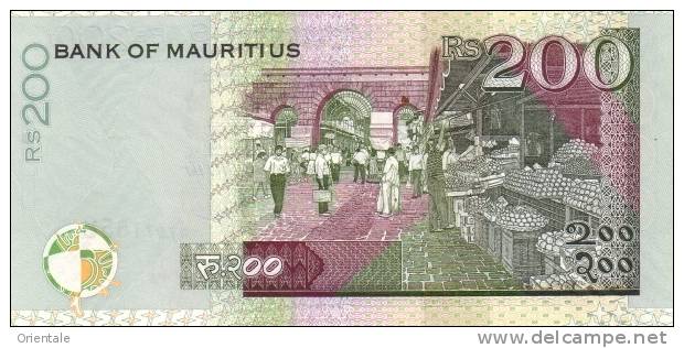 MAURITIUS P. 52d 200 R 2007 UNC - Maurice