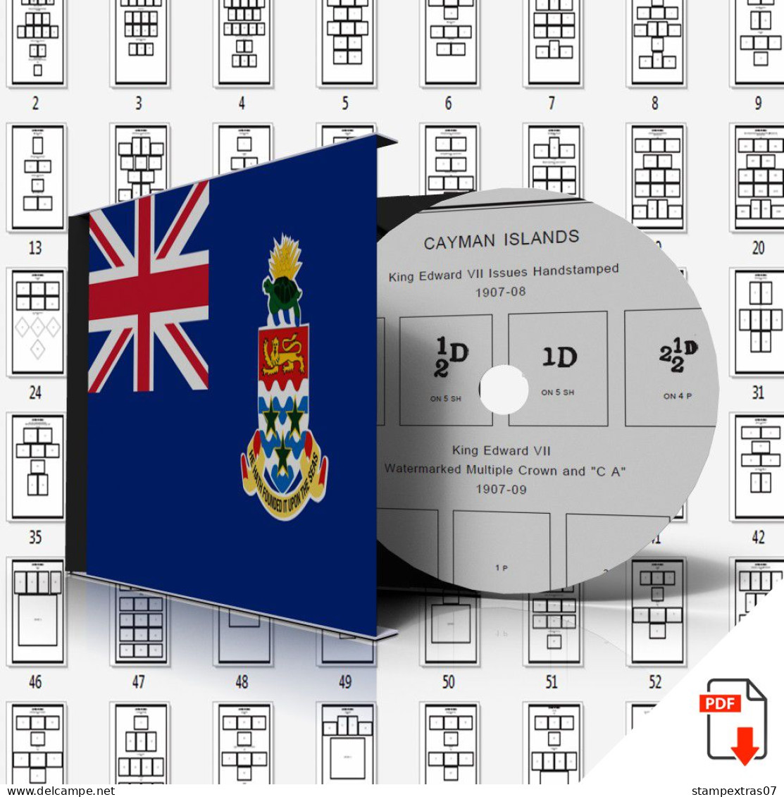 CAYMAN ISLANDS STAMP ALBUM PAGES 1900-2011 (146 Pages) - Anglais