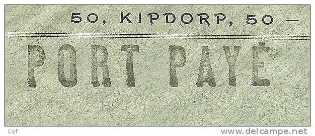 Brief Met Cirkelstempel LA LOUVIERE 1C  Met Stempel PORT PAYE (noodstempel) - Foruna (1919)