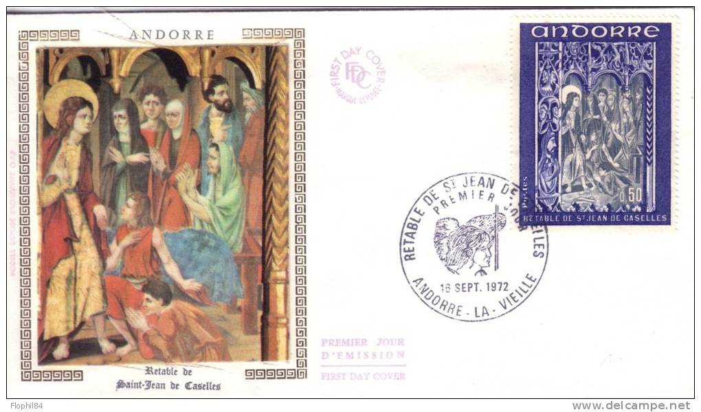 ANDORRE-RETABLE ST JEAN 0.50. - FDC