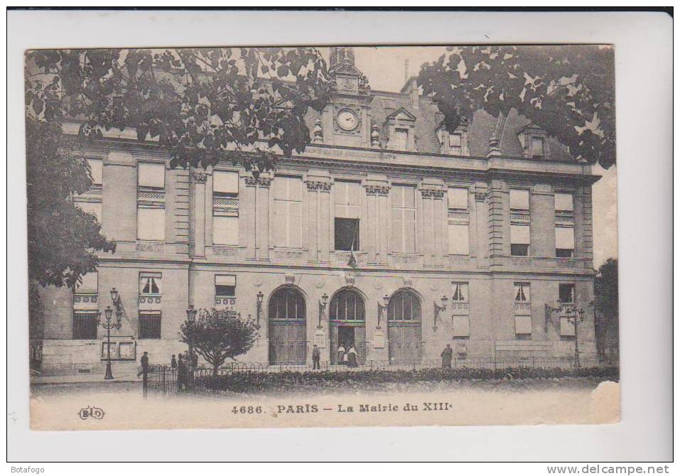 CPA PARIS MAIRIE DU  13eme - Paris (13)