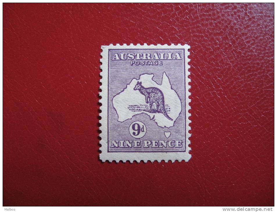 AUSTRALIE  1913 (*)  S&G # 10 - P12 - W(2) Crown A - Gomme Parfaite & Trace Charnière - Perfect Gum & Hinge Mark - Mint Stamps