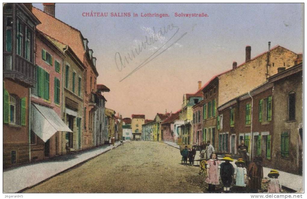 CPA CHATEAU SALINS (Moselle) - Solvaystrasse - Chateau Salins