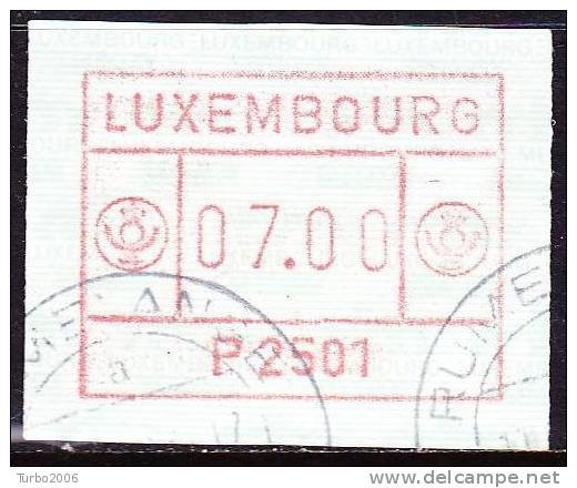 Luxemburg 1983 Timbre De Distributeur / Automaatmarken 7 Fr. Michel A 1 - Vignettes D'affranchissement