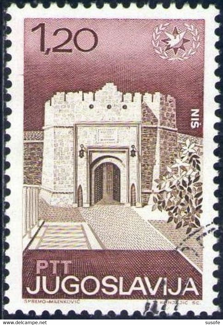 Yugoslavia 1967 Scott 879 Sello * Puerta Entrada Ciudad Nis Michel 1225 Yvert 1119 Jugoslavija Stamps Timbre Yougoslavia - Unused Stamps