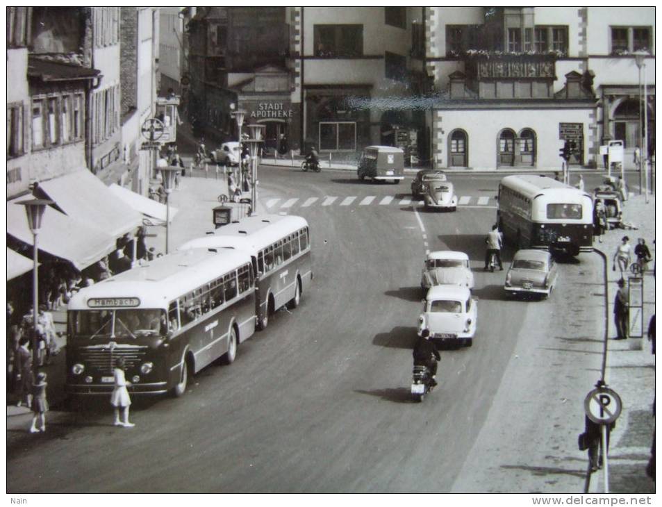 ALLEMAGNE - SCHWEINFURT -- MAIN - MARKTPLATZ MIT RATHAUS - VIEUX BUS - MARCHE - - Schweinfurt