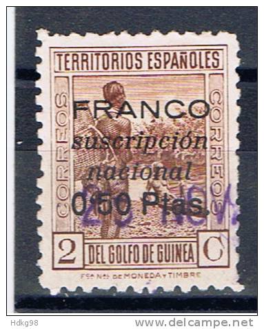 E+ Spanisch Guinea 1937 Mi 8 Zwangszuschlagsmarke - Guinea Española