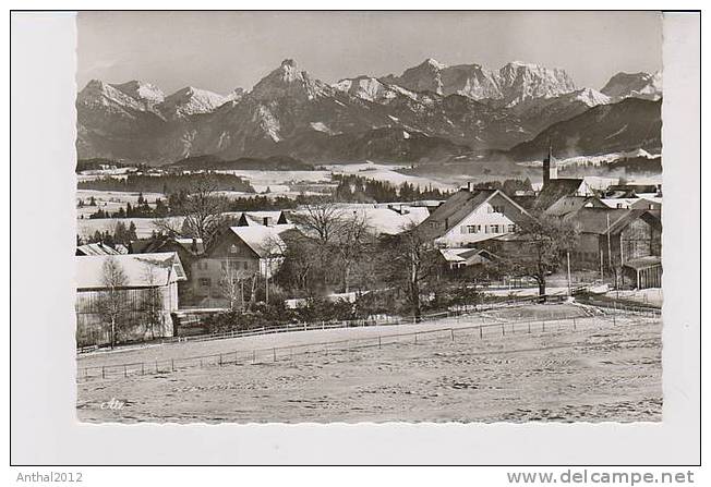 AK Wohnsiedlung Im Winter Oy Im Allgäu Sw Gezackt 60er - Hindelang