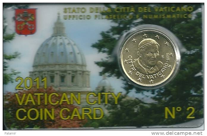 Vatican 50 Cent. Coincard 2011 - Vatikan