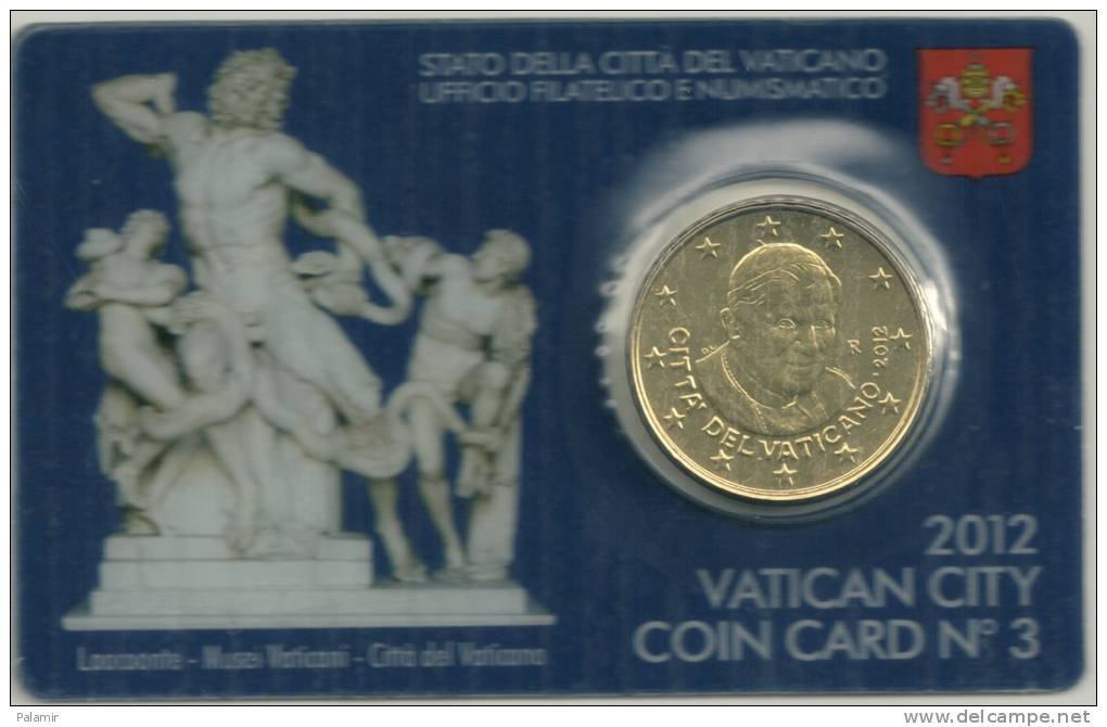 Vatican 50 Cent. Coincard 2012 - Vaticaanstad