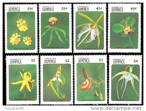 (009) Dominica  Flowers / Fleurs / Blumen / Bloemen / Flora / Orchids / Orchideen  ** / Mnh  1223-30 - Dominica (1978-...)