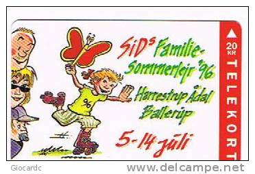 DANIMARCA (DENMARK)  - JYDSK (MAGNETIC) - 1995 FAMILY SUMMER FAIR CODE 2055  - USED ° -  RIF. 4002 - Saisons