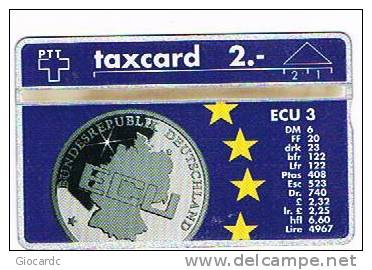 SVIZZERA (SWITZERLAND) - PTT - 1992 ECU 3 TIRAGE 8000 CODE 212L 68517 - MINT  -  RIF. 4093 - Francobolli & Monete