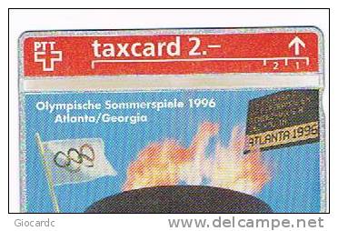 SVIZZERA (SWITZERLAND) - PTT - 1994 OLYMPIC GAMES ATLANTA 1996 CODE 402L VERY LOW TIRAGE  - MINT  -  RIF.4107 - Olympische Spiele