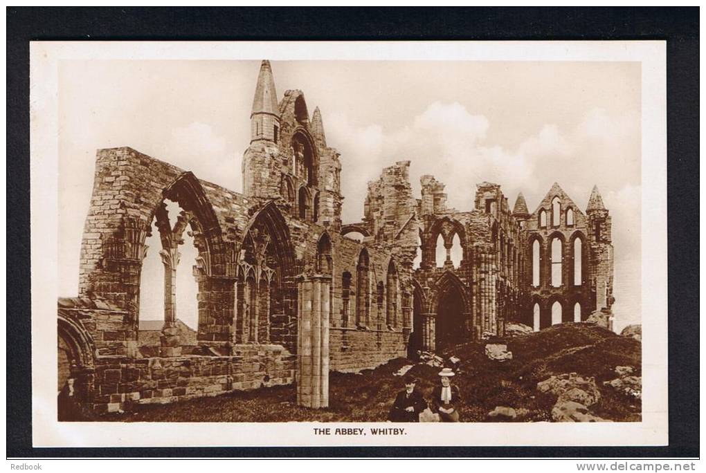 RB 873 - Early Real Photo Postcard - The Abbey Whitby Yorkshire - Whitby