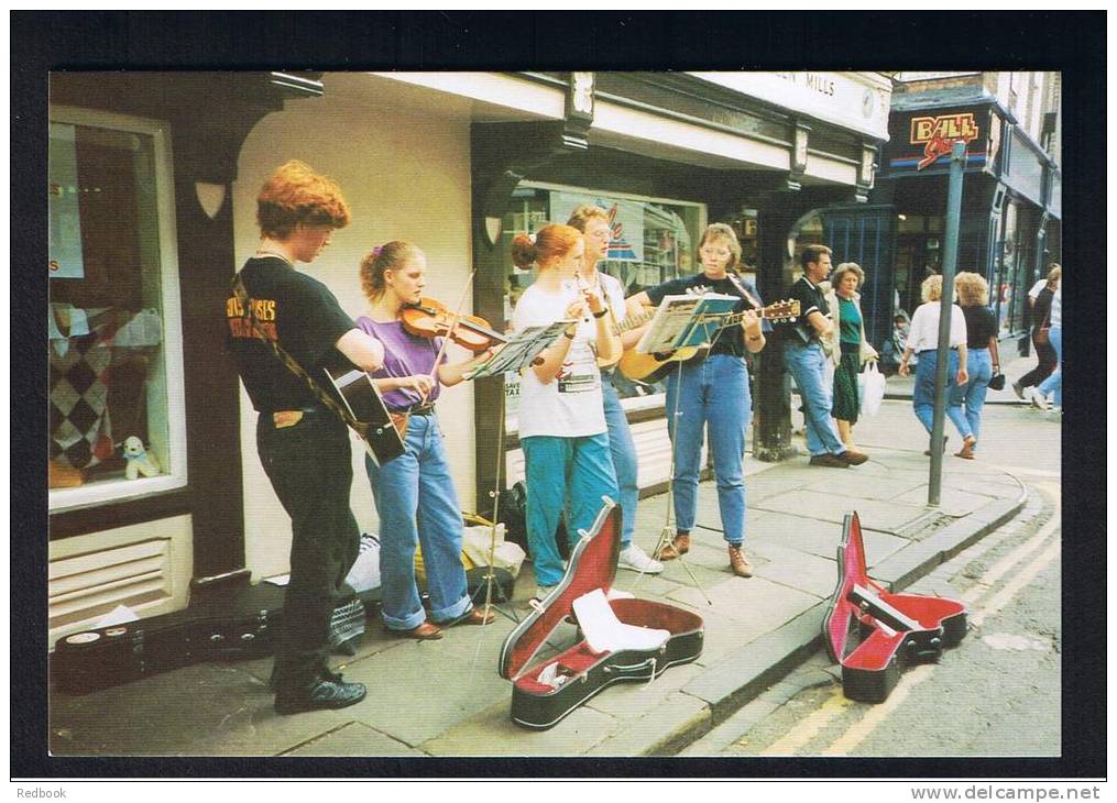 RB 873 - Postcard - Street Musicians York - Yorkshire - York