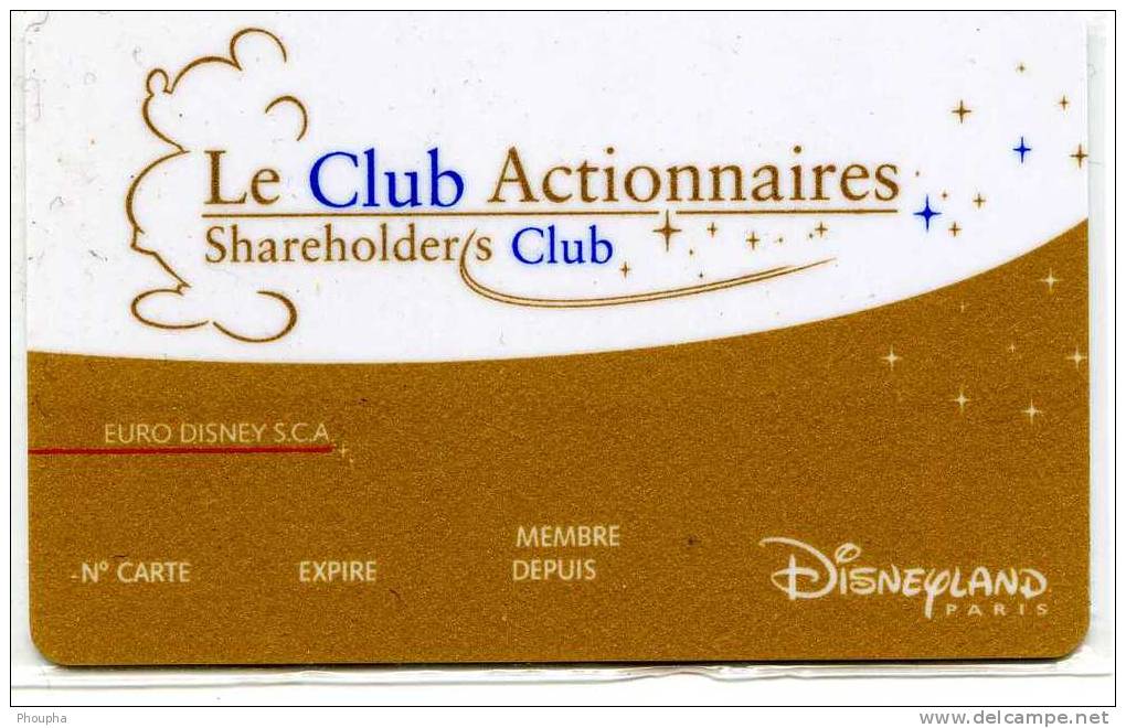 Pass DISNEY Le Club Actionnaires - Disney Passports