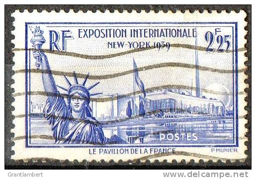 France 1939 New York World Fair 2f.25 Used SG 638 - Used Stamps