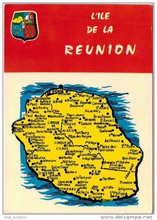 Afrique - La Réunion - Représentation Cartographique - Reunion