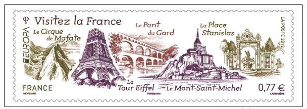 [L131] FRANCE 2012  NEUF ** (MNH). EUROPA  (Visitez La France) Timbre Adhésif Issu De Feuilles De 30 Timbres - Autres & Non Classés