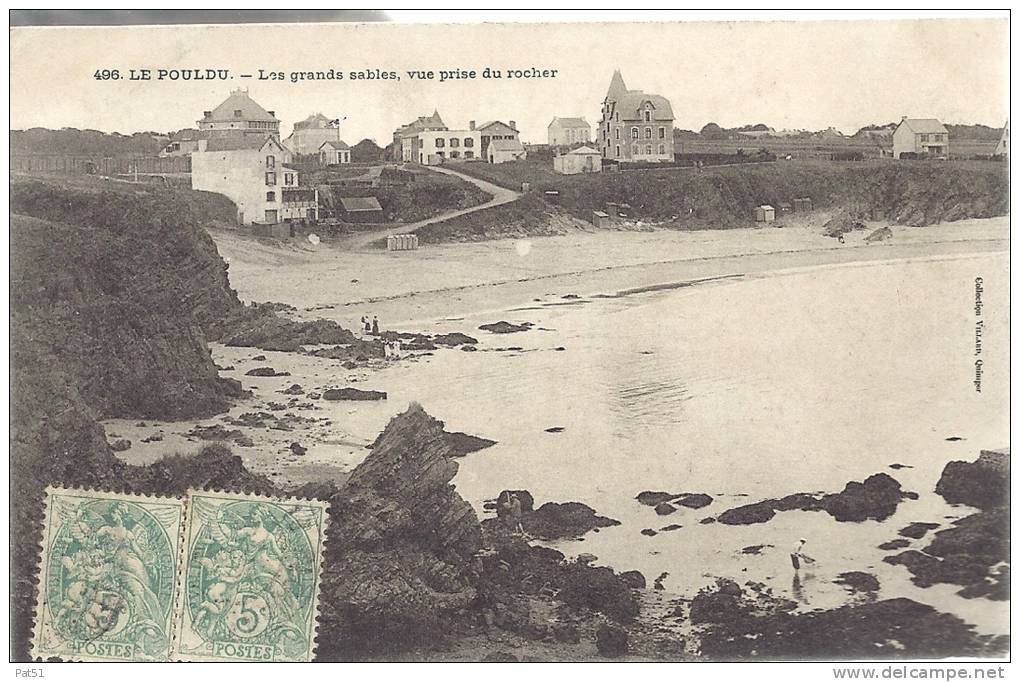 29 -  Le Pouldu : Les Grands Sables Vue Prise Du Rocher - Le Pouldu