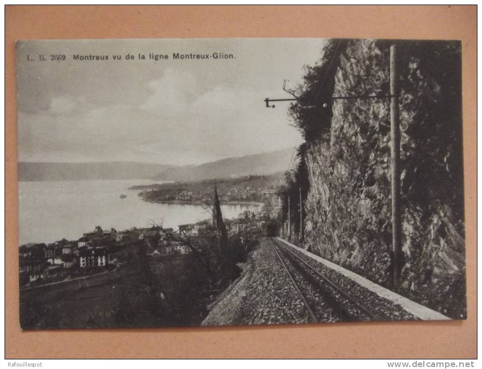 Cp Montreux Vu De La Ligne Montreux-glion - Ilanz/Glion