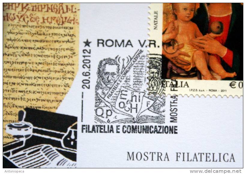 ITALY 2012 - CARTOLINA MAX VATICAN PHILATELIC EXIBITION ROME 20 JUNE 2012 - Maximumkaarten