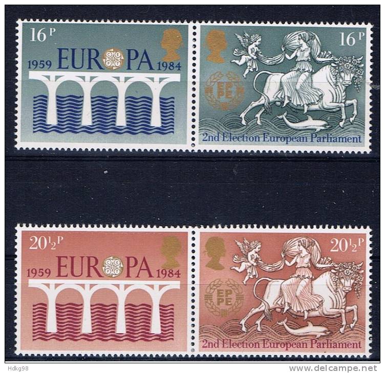 GB+ Großbritannien 1984 Mi 988-91 Mnh EUROPA - Ungebraucht