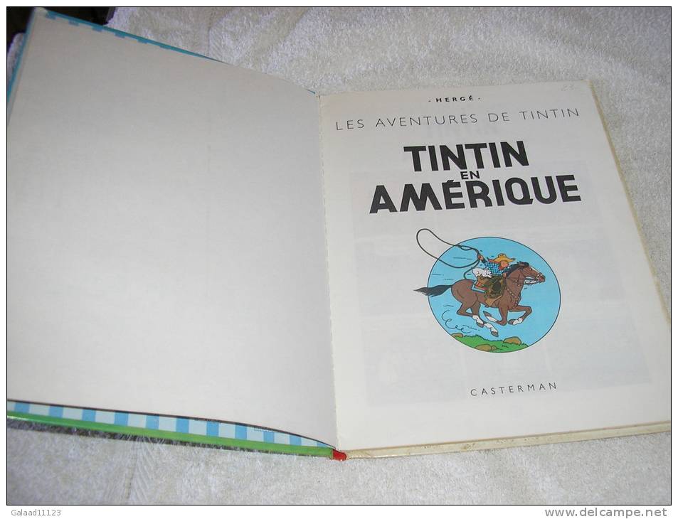 TINTIN EN AMERIQUE - Tintin