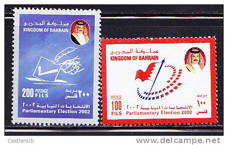 T)BAHRAIN 2002 SG150 PARLIAMENTARY ELECTIONS, MNH,2 VAL.- - Bahreïn (1965-...)