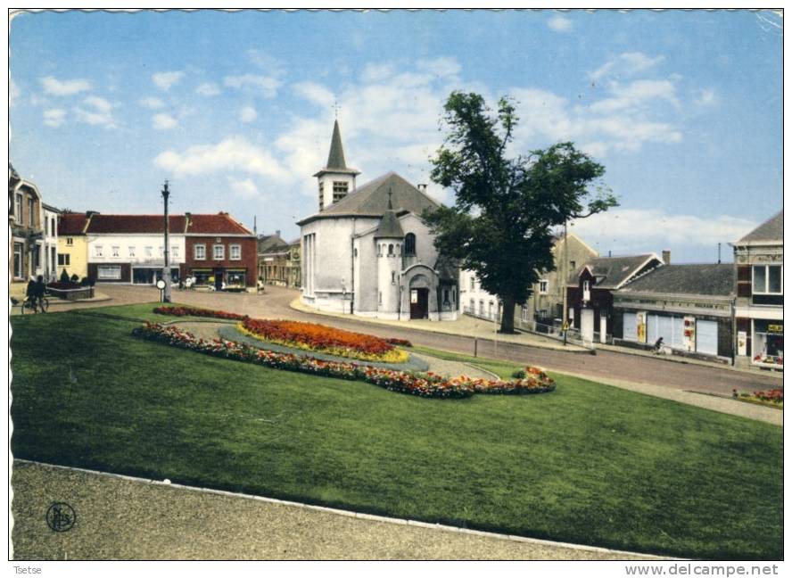 Romsée - L'Eglise Et Le Centre -Superbe Carte Moderne Couleur - Fléron