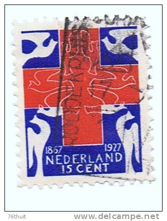 1927 -NEDERLAND PAYS-BAS- 60 ème Anniversaire De La Croix Rouge Nationale -Yvert & Tellier N°194 - Usati