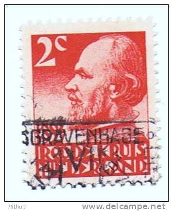 1927 -NEDERLAND PAYS-BAS- 60 ème Anniversaire De La Croix Rouge Nationale - Guillaume III -Yvert & Tellier N°190 - Used Stamps