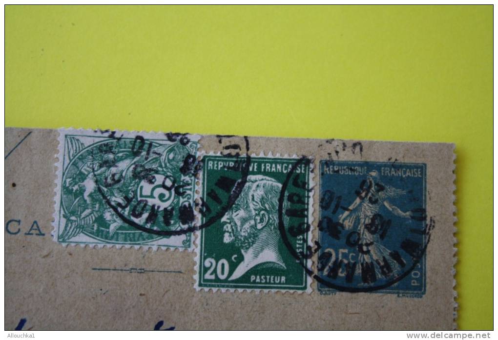 15-10-1926 Entier Postal Entiers Postaux Carte-lettre Semeuse + Timbres RajoutésType Pasteur/blanc Marmande Pr Mallemort - Cartoline-lettere
