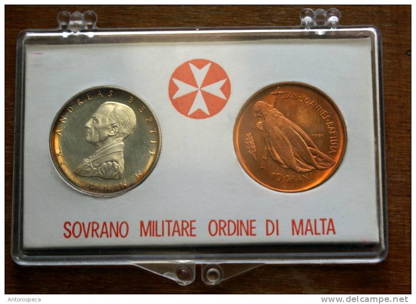 SMOM 1991 - SILVER AND BRONZE COINS 1991 - Malte (Ordre De)