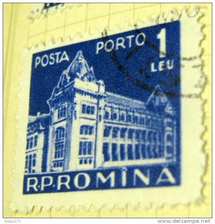 Romania 1957 Postage Due 1l - Used - Postage Due