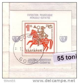 BULGARIE / Bulgaria 1969 - Exp. Phil. International -Sofia S/S- Used/oblitere (O) - Usados