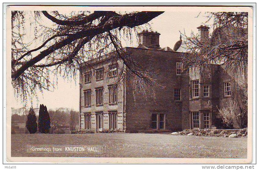 GREETINGS FROM KNUSTON HALL . - Northamptonshire