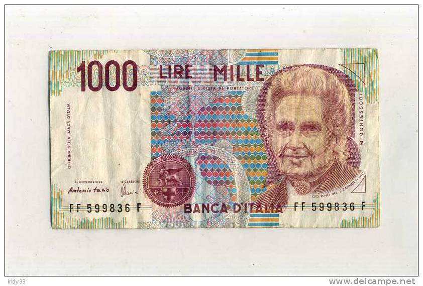 - ITALIE . 1000 L. 1990 - Otros & Sin Clasificación