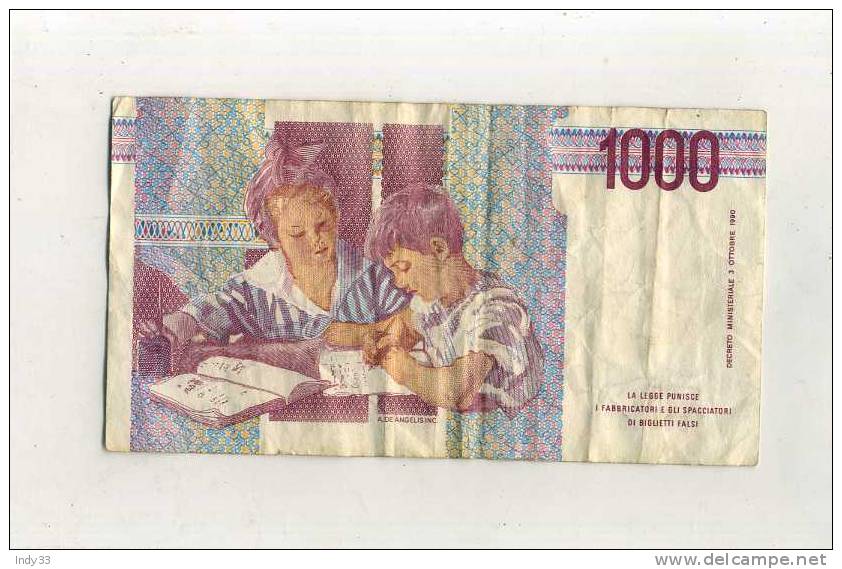 - ITALIE . 1000 L. 1990 - Other & Unclassified