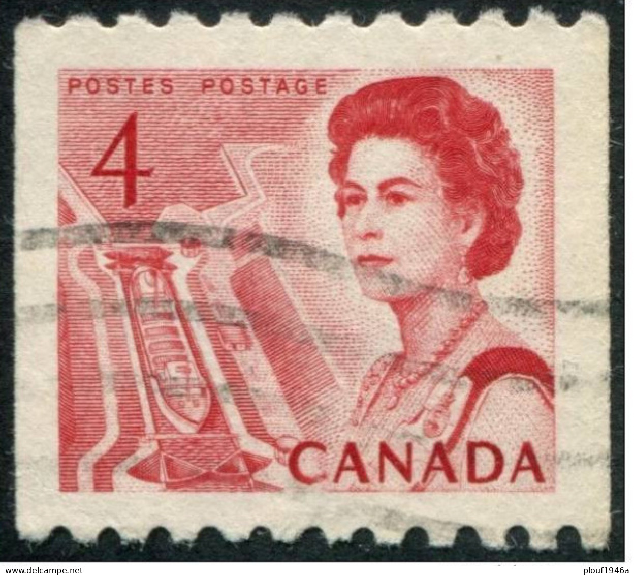 Pays :  84,1 (Canada : Dominion)  Yvert Et Tellier N° :   381 C (o) Michel 401 C - Coil Stamps