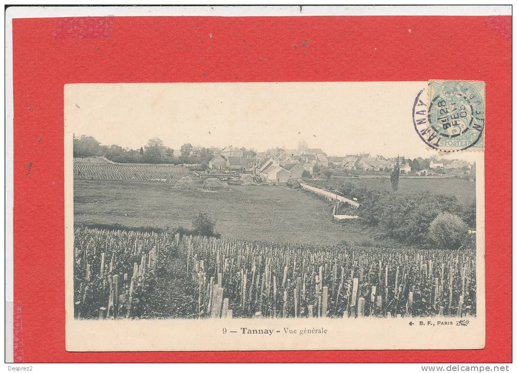 58 TANNAY Cpa Vue Générale        9 BF - Tannay