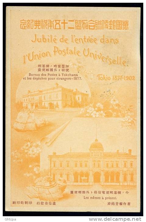 LOT de 6 CPA. JAPON TOKIO. Jubilé de l'entrée dans l'Union Postale Universelle Tokio 1877-1902.