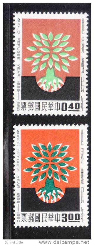 ROC China 1960 World Refugee Year Uprooted Oak MNH - Unused Stamps