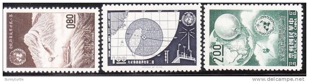 Taiwan 1962 World Meteorological Day Yu Shan Observatory MNH - Unused Stamps